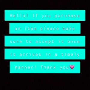 Please accept your purchases!!‼️⚠️❤️
